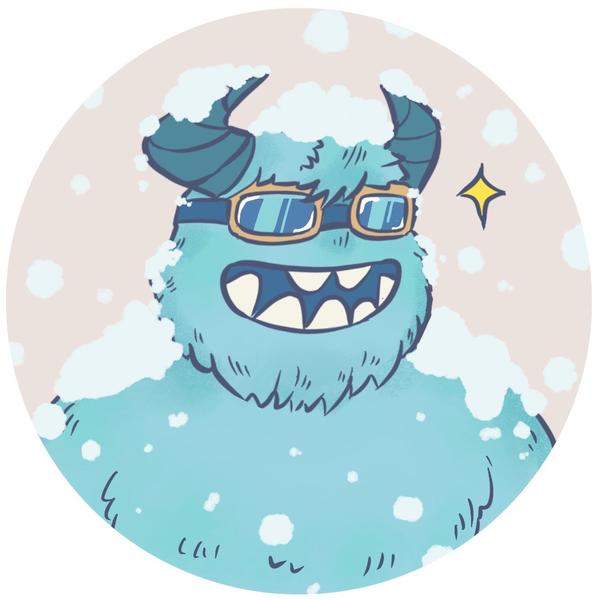 雪怪溜溜不会溜头像