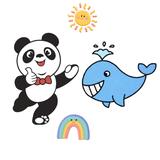 鲸鱼熊猫爱生活头像