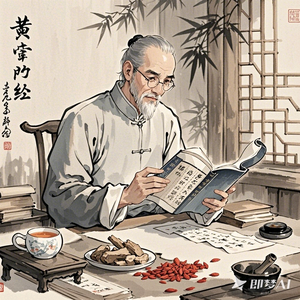 月下中式养生道头像