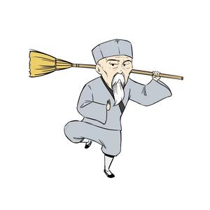 扫地小老僧头像