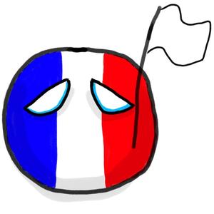 高举白旗的法国球头像
